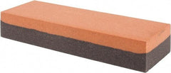 Made in USA - 6" Long x 2" Wide x 1" Thick, Aluminum Oxide Sharpening Stone - Rectangle, Coarse, Fine Grade - Apex Tool & Supply