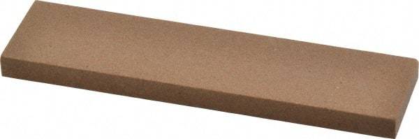 Made in USA - 4" Long x 1" Wide x 1/4" Thick, Aluminum Oxide Sharpening Stone - Rectangle, Medium Grade - Apex Tool & Supply