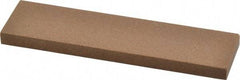 Made in USA - 4" Long x 1" Wide x 1/4" Thick, Aluminum Oxide Sharpening Stone - Rectangle, Medium Grade - Apex Tool & Supply