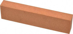 Made in USA - 4" Long x 1" Wide x 1/2" Thick, Aluminum Oxide Sharpening Stone - Rectangle, Fine Grade - Apex Tool & Supply
