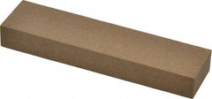 Made in USA - 4" Long x 1" Wide x 1/2" Thick, Aluminum Oxide Sharpening Stone - Rectangle, Medium Grade - Apex Tool & Supply