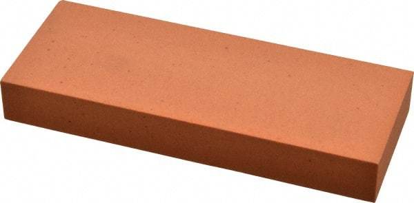 Made in USA - 5" Long x 2" Wide x 5/8" Thick, Aluminum Oxide Sharpening Stone - Rectangle, Fine Grade - Apex Tool & Supply