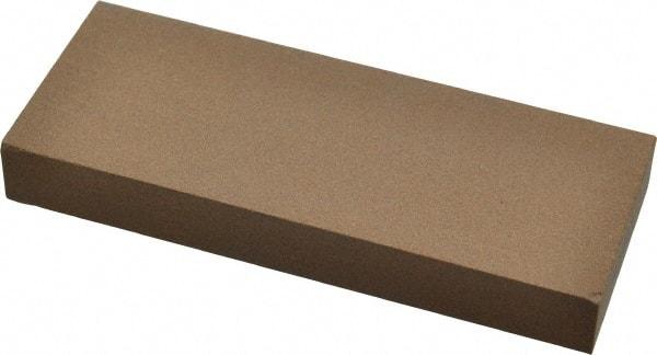 Made in USA - 5" Long x 2" Wide x 5/8" Thick, Aluminum Oxide Sharpening Stone - Rectangle, Medium Grade - Apex Tool & Supply