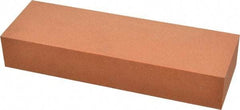 Made in USA - 6" Long x 2" Wide x 1" Thick, Aluminum Oxide Sharpening Stone - Rectangle, Fine Grade - Apex Tool & Supply