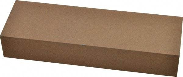 Made in USA - 6" Long x 2" Wide x 1" Thick, Aluminum Oxide Sharpening Stone - Rectangle, Medium Grade - Apex Tool & Supply