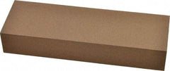 Made in USA - 6" Long x 2" Wide x 1" Thick, Aluminum Oxide Sharpening Stone - Rectangle, Medium Grade - Apex Tool & Supply