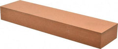 Made in USA - 8" Long x 2" Wide x 1" Thick, Aluminum Oxide Sharpening Stone - Rectangle, Fine Grade - Apex Tool & Supply