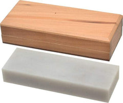 Made in USA - 6" Long x 2" Wide x 3/4" Thick, Novaculite Sharpening Stone - Rectangle, Ultra Fine Grade - Apex Tool & Supply