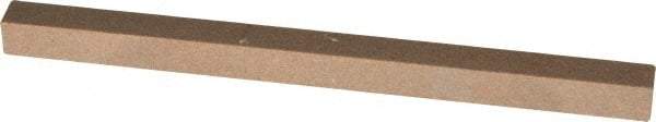 Made in USA - 4" Long x 1/4" Wide x 1/4" Thick, Aluminum Oxide Sharpening Stone - Square, Medium Grade - Apex Tool & Supply