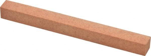 Made in USA - 4" Long x 3/8" Wide x 3/8" Thick, Aluminum Oxide Sharpening Stone - Square, Fine Grade - Apex Tool & Supply