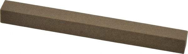 Made in USA - 4" Long x 3/8" Wide x 3/8" Thick, Aluminum Oxide Sharpening Stone - Square, Medium Grade - Apex Tool & Supply
