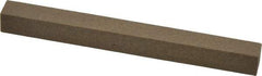 Made in USA - 4" Long x 3/8" Wide x 3/8" Thick, Aluminum Oxide Sharpening Stone - Square, Medium Grade - Apex Tool & Supply
