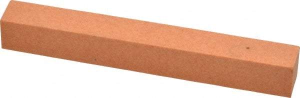 Made in USA - 4" Long x 1/2" Wide x 1/2" Thick, Aluminum Oxide Sharpening Stone - Square, Fine Grade - Apex Tool & Supply