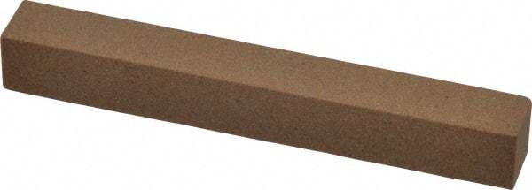 Made in USA - 4" Long x 1/2" Wide x 1/2" Thick, Aluminum Oxide Sharpening Stone - Square, Medium Grade - Apex Tool & Supply