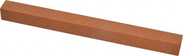 Made in USA - 6" Long x 1/2" Wide x 1/2" Thick, Aluminum Oxide Sharpening Stone - Square, Fine Grade - Apex Tool & Supply