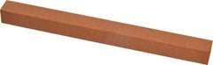 Made in USA - 6" Long x 1/2" Wide x 1/2" Thick, Aluminum Oxide Sharpening Stone - Square, Fine Grade - Apex Tool & Supply