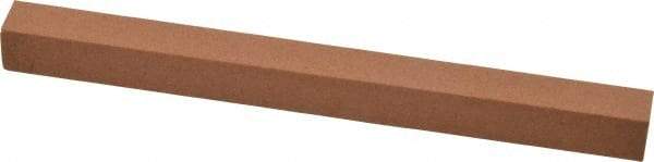 Made in USA - 6" Long x 1/2" Wide x 1/2" Thick, Aluminum Oxide Sharpening Stone - Square, Medium Grade - Apex Tool & Supply