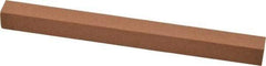 Made in USA - 6" Long x 1/2" Wide x 1/2" Thick, Aluminum Oxide Sharpening Stone - Square, Medium Grade - Apex Tool & Supply