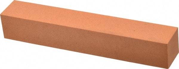 Made in USA - 6" Long x 1" Wide x 1" Thick, Aluminum Oxide Sharpening Stone - Square, Fine Grade - Apex Tool & Supply