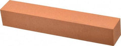 Made in USA - 6" Long x 1" Wide x 1" Thick, Aluminum Oxide Sharpening Stone - Square, Fine Grade - Apex Tool & Supply