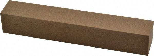 Made in USA - 6" Long x 1" Wide x 1" Thick, Aluminum Oxide Sharpening Stone - Square, Medium Grade - Apex Tool & Supply