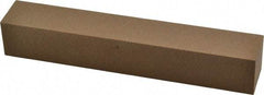 Made in USA - 6" Long x 1" Wide x 1" Thick, Aluminum Oxide Sharpening Stone - Square, Medium Grade - Apex Tool & Supply