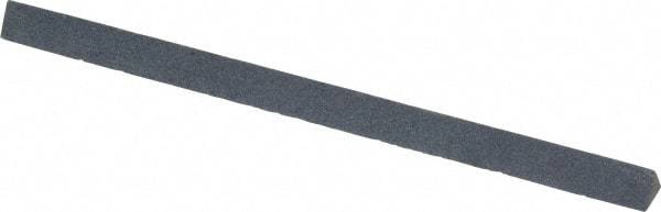 Made in USA - 4" Long x 1/4" Wide x 1/4" Thick, Silicon Carbide Sharpening Stone - Triangle, Fine Grade - Apex Tool & Supply