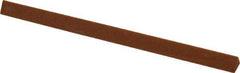 Made in USA - 4" Long x 1/4" Wide x 1/4" Thick, Aluminum Oxide Sharpening Stone - Triangle, Fine Grade - Apex Tool & Supply
