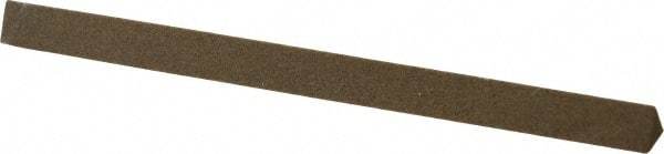 Made in USA - 4" Long x 1/4" Wide x 1/4" Thick, Aluminum Oxide Sharpening Stone - Triangle, Medium Grade - Apex Tool & Supply
