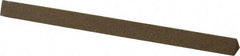 Made in USA - 4" Long x 1/4" Wide x 1/4" Thick, Aluminum Oxide Sharpening Stone - Triangle, Medium Grade - Apex Tool & Supply