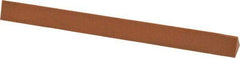 Made in USA - 6" Long x 1/2" Wide x 1/2" Thick, Aluminum Oxide Sharpening Stone - Triangle, Fine Grade - Apex Tool & Supply