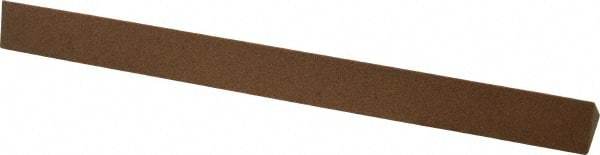 Made in USA - 6" Long x 1/2" Wide x 1/2" Thick, Aluminum Oxide Sharpening Stone - Triangle, Medium Grade - Apex Tool & Supply