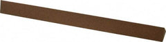 Made in USA - 6" Long x 1/2" Wide x 1/2" Thick, Aluminum Oxide Sharpening Stone - Triangle, Medium Grade - Apex Tool & Supply