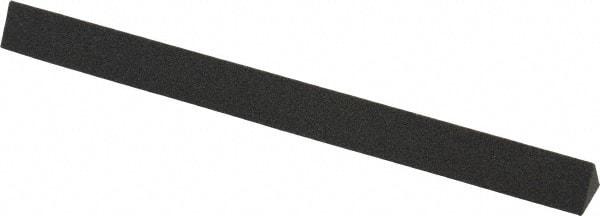 Made in USA - 6" Long x 1/2" Wide x 1/2" Thick, Aluminum Oxide Sharpening Stone - Triangle, Coarse Grade - Apex Tool & Supply