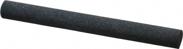 Made in USA - 4" Long x 3/8" Diam x 3/8" Thick, Silicon Carbide Sharpening Stone - Round, Medium Grade - Apex Tool & Supply