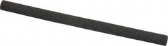 Made in USA - 4" Long x 1/4" Diam x 1/4" Thick, Aluminum Oxide Sharpening Stone - Round, Coarse Grade - Apex Tool & Supply