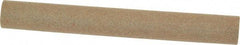 Made in USA - 4" Long x 1/2" Diam x 1/2" Thick, Aluminum Oxide Sharpening Stone - Round, Medium Grade - Apex Tool & Supply