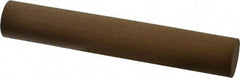 Made in USA - 6" Long x 1" Diam x 1" Thick, Aluminum Oxide Sharpening Stone - Round, Medium Grade - Apex Tool & Supply