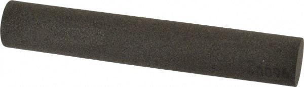 Made in USA - 6" Long x 1" Diam x 1" Thick, Aluminum Oxide Sharpening Stone - Round, Coarse Grade - Apex Tool & Supply