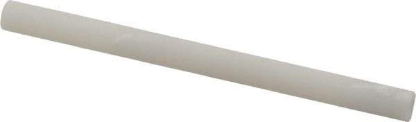 Made in USA - 3" Long x 1/4" Diam x 1/4" Thick, Novaculite Sharpening Stone - Round, Ultra Fine Grade - Apex Tool & Supply