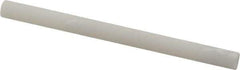 Made in USA - 3" Long x 1/4" Diam x 1/4" Thick, Novaculite Sharpening Stone - Round, Ultra Fine Grade - Apex Tool & Supply