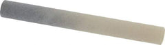 Made in USA - 3" Long x 3/8" Diam x 3/8" Thick, Novaculite Sharpening Stone - Round, Ultra Fine Grade - Apex Tool & Supply