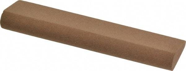 Made in USA - 4" Long x 1" Diam x 7/16" Thick, Aluminum Oxide Sharpening Stone - Round, Medium Grade - Apex Tool & Supply