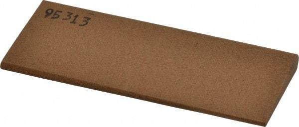 Made in USA - 4-1/2" Long x 1-3/4" Diam x 3/8" Thick, Aluminum Oxide Sharpening Stone - Round, Medium Grade - Apex Tool & Supply