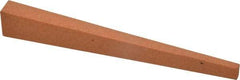 Made in USA - 1/2" Wide x 4" OAL, Aluminum Oxide Sharpening Stone - Flat Tapered, Fine Grade, 320 Grit - Apex Tool & Supply