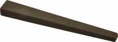 Made in USA - 1/2" Wide x 4" OAL, Aluminum Oxide Sharpening Stone - Flat Tapered, Coarse Grade, 120 Grit - Apex Tool & Supply