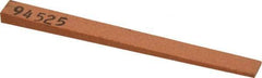 Made in USA - 5/16" Wide x 4" OAL, Aluminum Oxide Sharpening Stone - Flat Tapered, Fine Grade, 320 Grit - Apex Tool & Supply