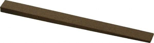 Made in USA - 5/16" Wide x 4" OAL, Aluminum Oxide Sharpening Stone - Flat Tapered, Medium Grade, 220 Grit - Apex Tool & Supply
