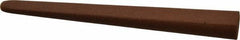 Made in USA - 1/2" Wide x 4" OAL, Aluminum Oxide Sharpening Stone - Oval Tapered, Medium Grade, 220 Grit - Apex Tool & Supply