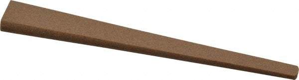 Made in USA - 1/2" Wide x 4" OAL, Aluminum Oxide Sharpening Stone - Oval Tapered, Medium Grade, 220 Grit - Apex Tool & Supply